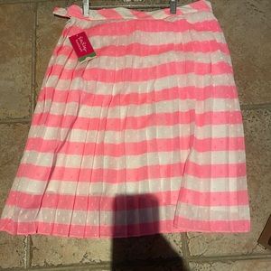 Lilly Pulitzer Virginia Skirt size 10 pink and white